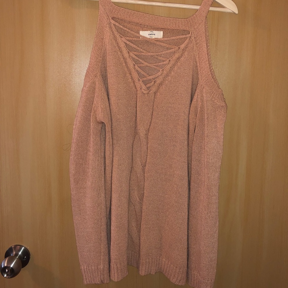 Peach Knit Sweater